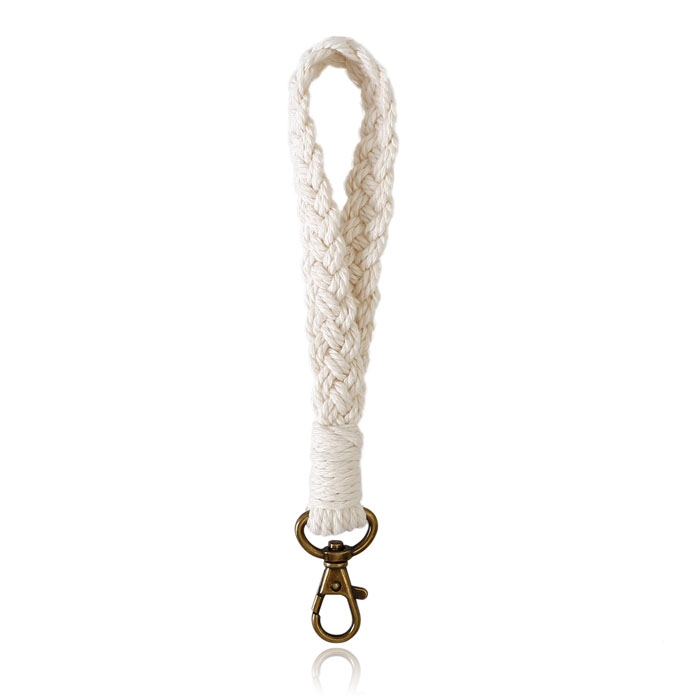 Macramé Polsband met Gesp – Wit