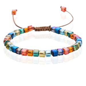 Memphis Bohemia Kralen Armband – 4mm Kristal Glas Multi