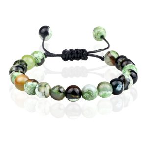 Memphis Dames Armband 8mm Kralen – Green Fire