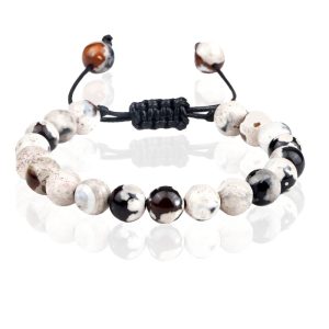 Memphis Dames Armband 8mm Kralen – White Fire