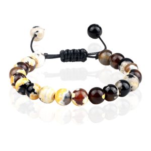 Memphis Dames Armband 8mm Kralen – Yellow Fire
