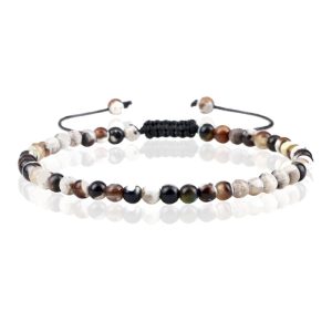 Memphis Fire Armband Natuursteen Kralen – White Fire