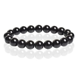 Memphis Natuursteen Armband 10mm – Black Agate