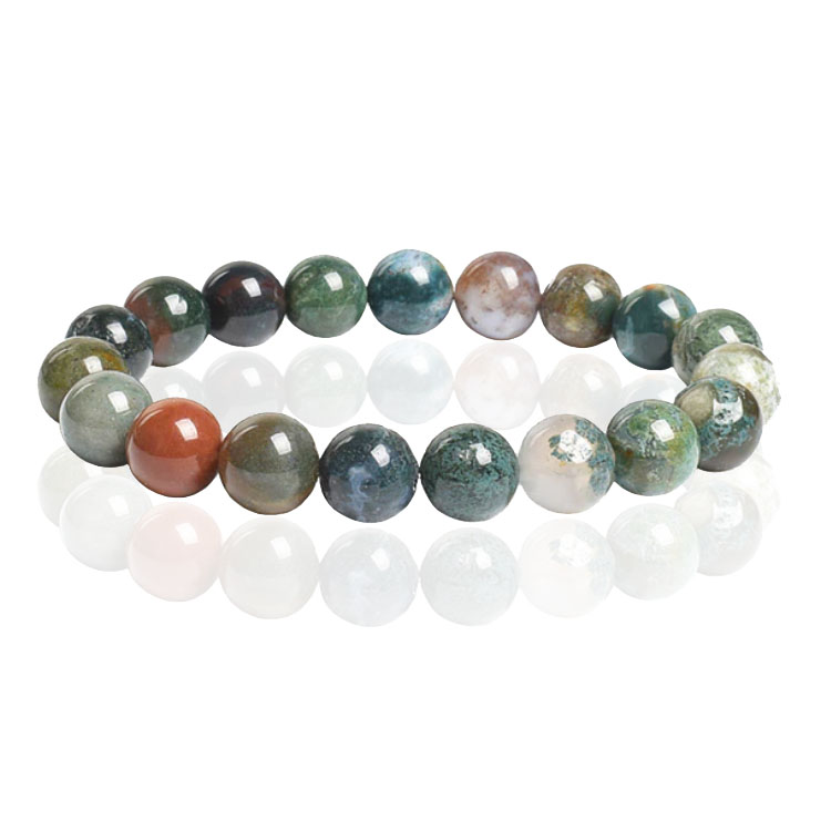 Memphis Natuursteen Armband 10mm – Indian Agate