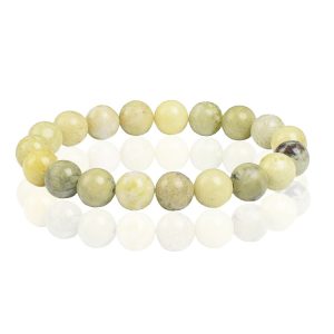 Memphis Natuursteen Armband 10mm – Lemon Stone