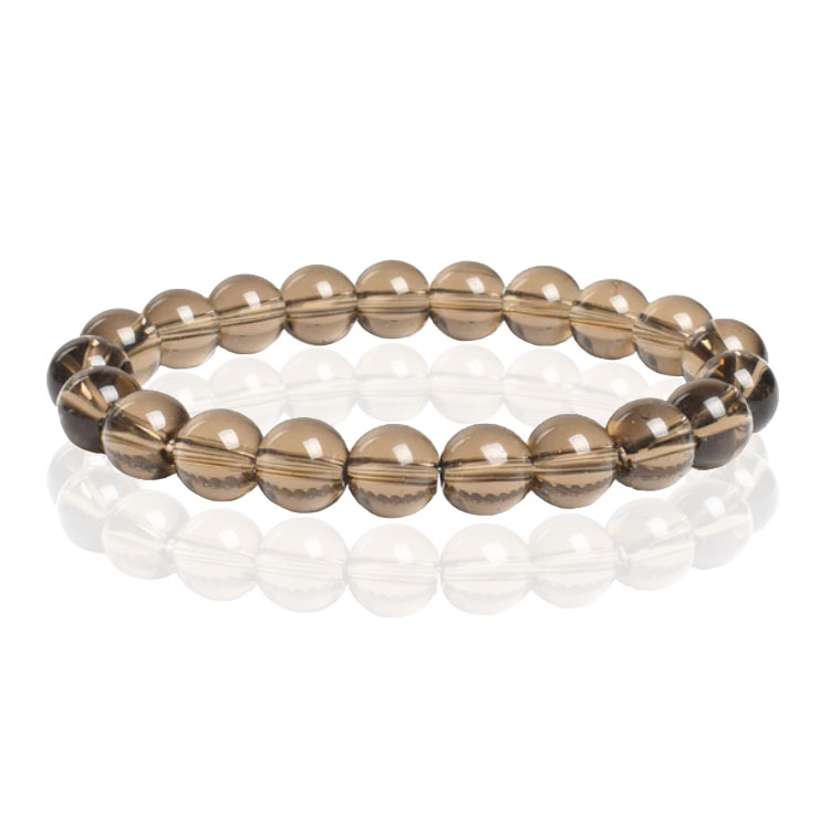 Memphis Natuursteen Armband 10mm – Smoky Quartz