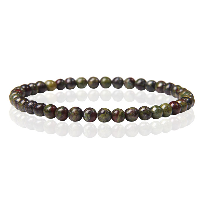 Memphis Natuursteen Armband – 4mm Dragon Bloodstone