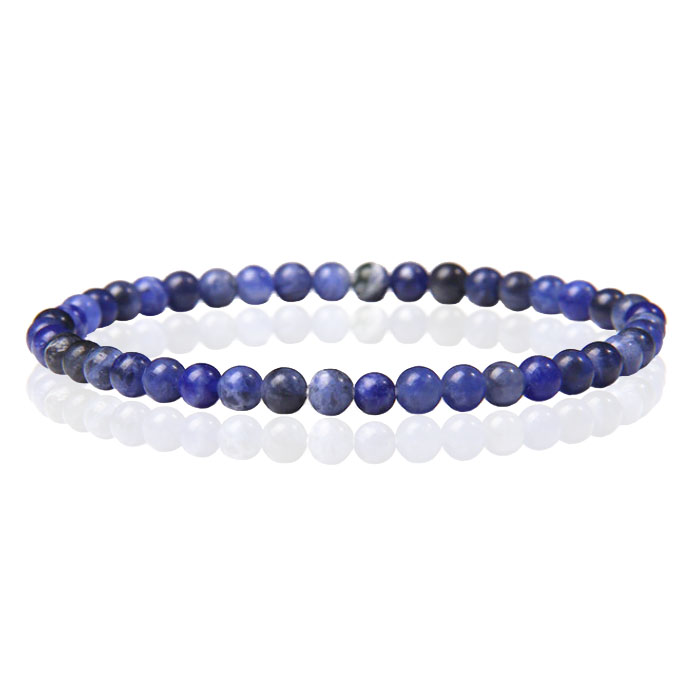 Memphis Natuursteen Armband – 4mm Sodalite