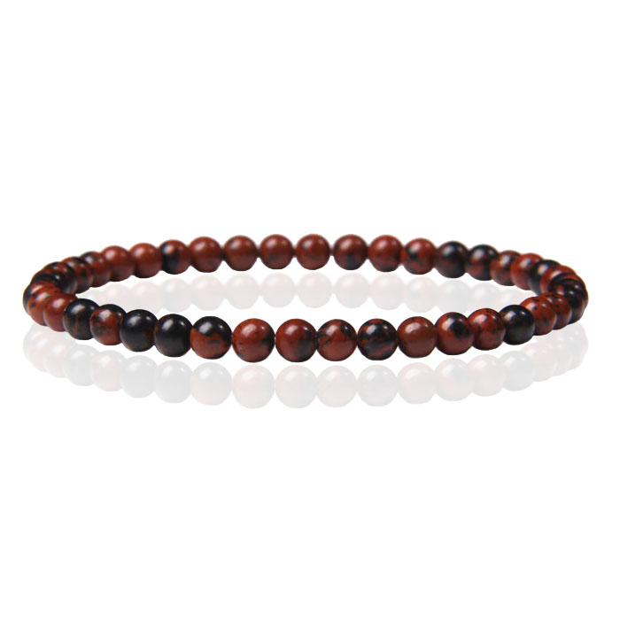 Memphis Natuursteen Armband – 4mm Swan