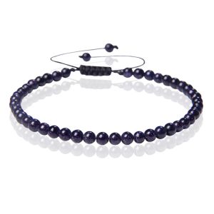 Memphis No.1 Armband – 4mm Blue Sandstone