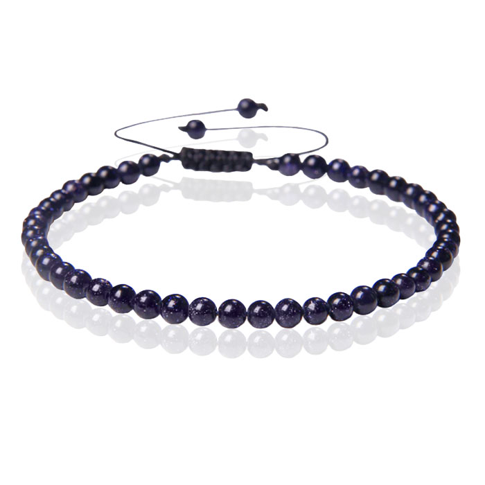 Memphis No.1 Armband – 4mm Blue Sandstone