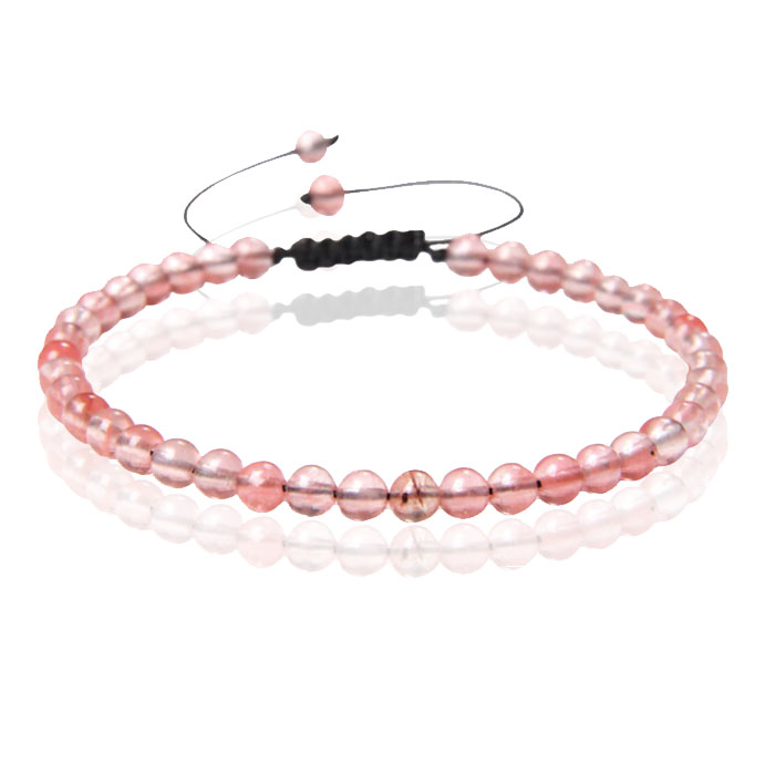 Memphis No.1 Armband – 4mm Red Watermelon Quartz
