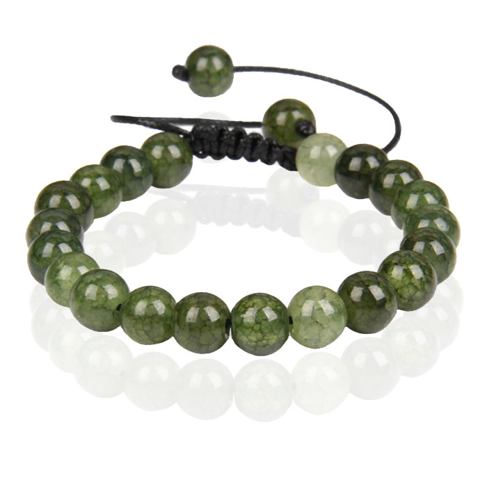 Memphis No.3 Dames Armband – 8mm Dark Green