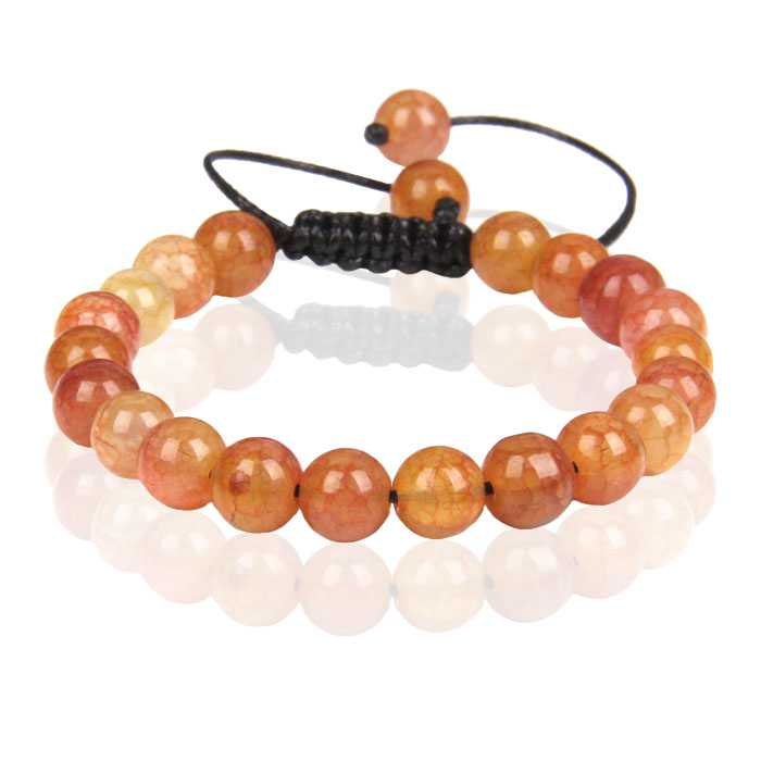 Memphis No.3 Dames Armband – 8mm Orange