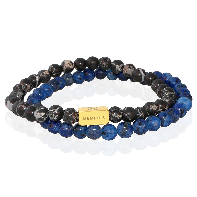 Memphis DUO Kralenarmbanden set “Imperial”-19cm
