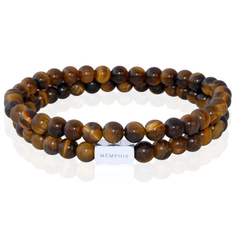 Memphis DUO Kralenarmbanden set “Tiger King”-19cm