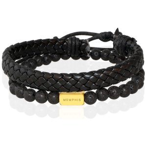 Memphis DUO Mannen Armbanden set “Slick”-19cm