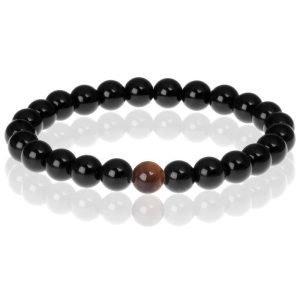 Memphis kralen armband Black Onyx Natural Stone