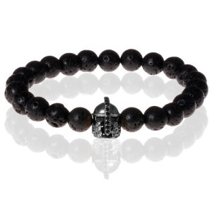Memphis kralen armband Lavasteen Gladiator Black