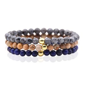 Memphis Stacked Kralen Armbanden set – 6mm Mix