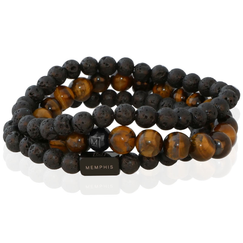 Memphis TRIO Kralenarmbanden set “The Astronaut”-19cm