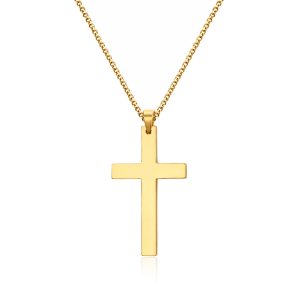 Mendes Kruis kettinghanger Cuban Link Goudkleurig