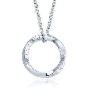 Mendes Nordic Heren Ketting – Rune Circle Silver