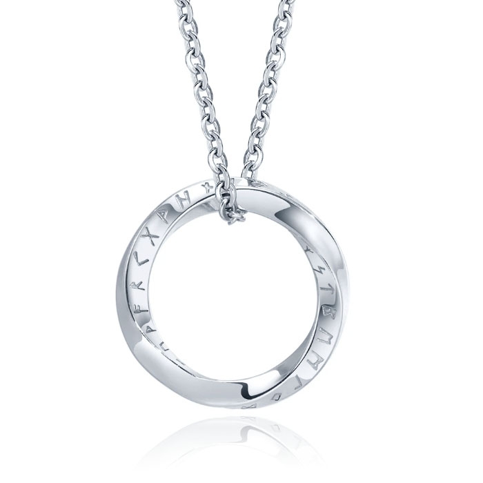 Mendes Nordic Heren Ketting – Rune Circle Silver