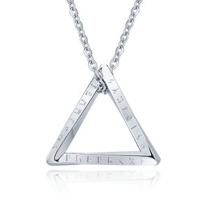 Mendes Nordic Heren Ketting – Rune Triangle Silver