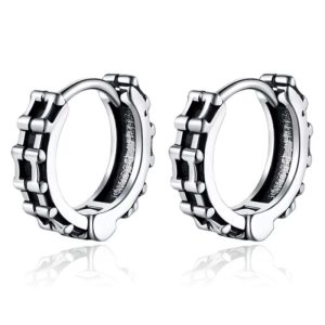 Mendes Oorbellen RVS zilverkleurig – Gear Edge Hoop