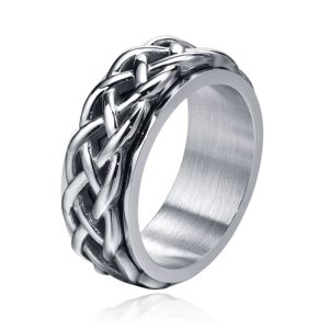 Mendes Ring voor Mannen – Celtic Band Silver-17mm
