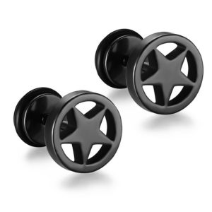 Mendes Star Stud oorbellen Black