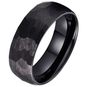 Tom Jaxon wolfraam Ring Facet Mat Zwart-20mm
