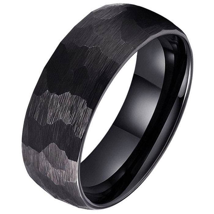 Tom Jaxon wolfraam Ring Facet Mat Zwart-20mm
