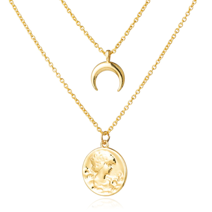 Multilayer Ketting Coin 2 LGT JWLS – 2 lagen