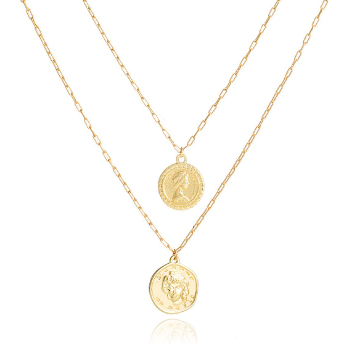 Multilayer Ketting Coins LGT JWLS – 2 lagen