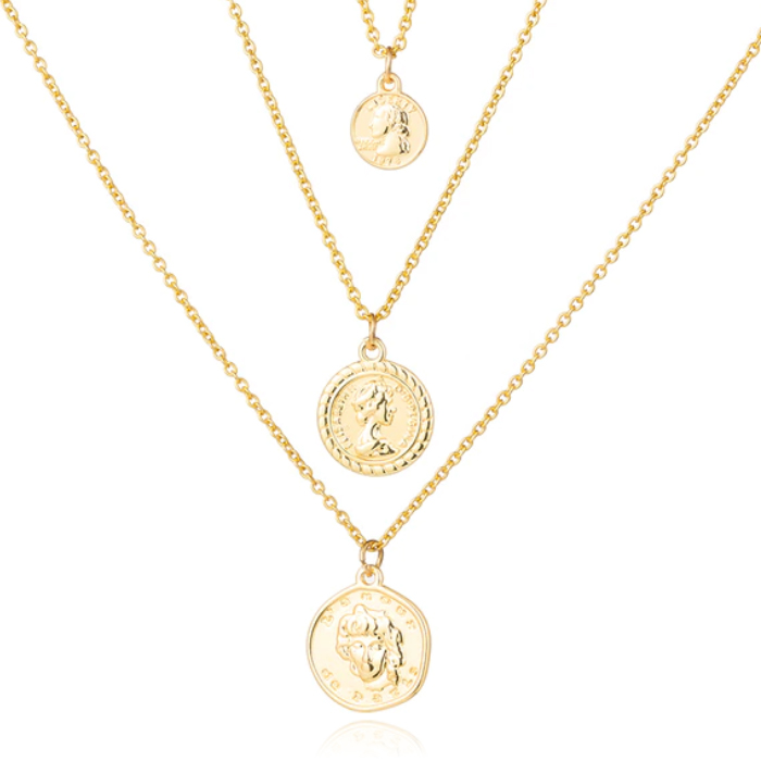 Multilayer Ketting Coins LGT JWLS – 3 lagen