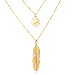 Multilayer Ketting Feather LGT JWLS – 2 lagen