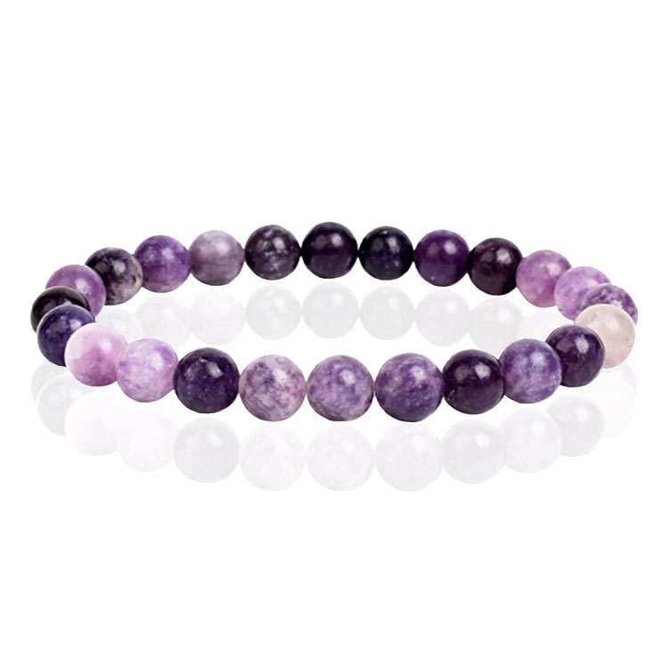 Natuursteen Armband met 8mm Kralen Memphis – Kunsite
