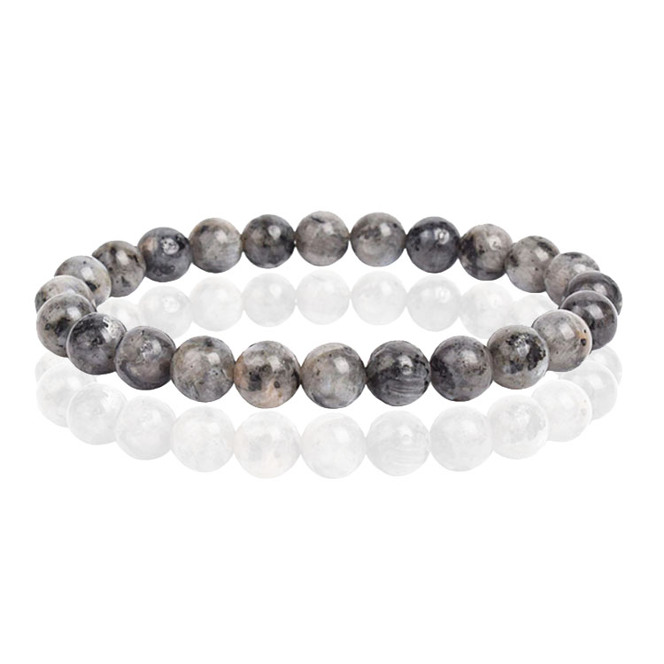 Natuursteen Armband met 8mm Kralen Memphis – Labradorite