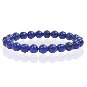 Natuursteen Armband met 8mm Kralen Memphis – Lapis Lazuli