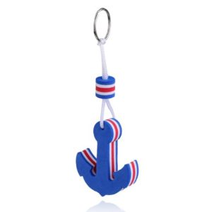 Nautische Stijl Sleutelhanger – Blijft Drijven – Blauw – Anker