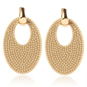 Ovale dames oorbellen Cilla Jewels Champagne Goudkleurig