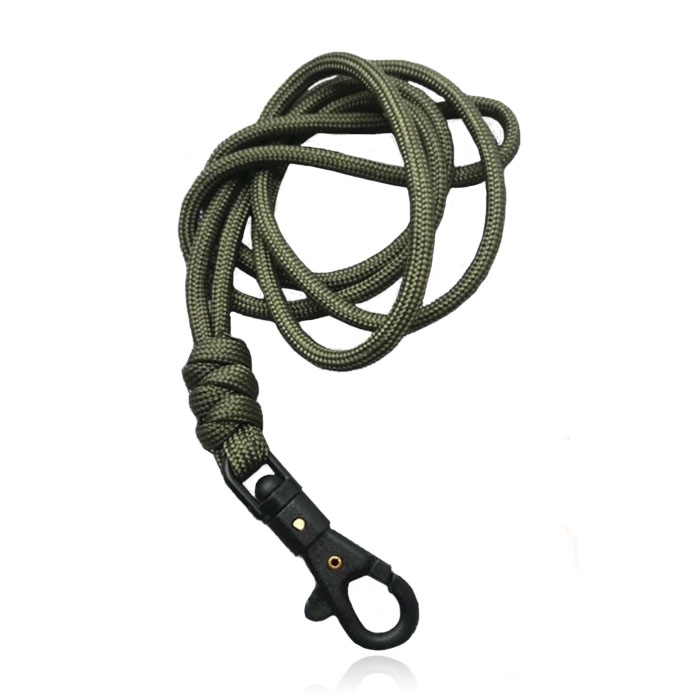Paracord 50cm met Handige Haak – Army Green Black