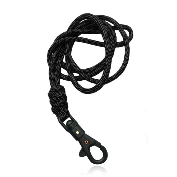 Paracord 50cm met Handige Haak – Black Black