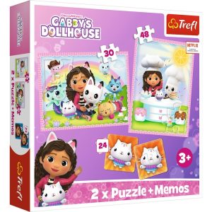 Puzzel Gabby’s Poppenhuis 30 En 48 Stukjes En Memo