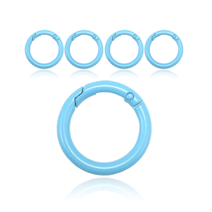 Set van 5 Boho Karabijnhaken – Blauw