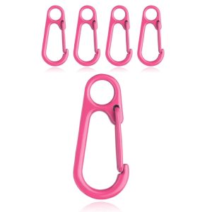 Set van 5 Gekleurde Karabijnhaken – Roze