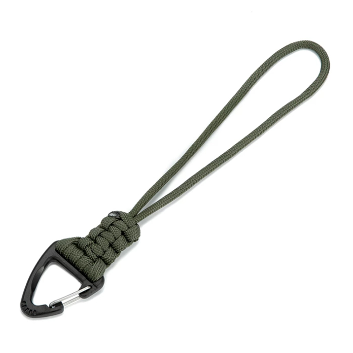 Sleutelhanger Koord Paracord Groen met Driehoekige Haak