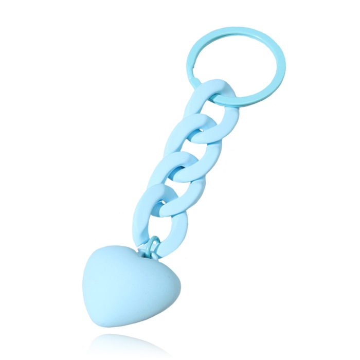 Sleutelhanger 4 grote Schakels & Hart – Blauw
